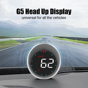 Autó HUD G5 Head Up Display Y03 sebességmérő RPM MPH futásteljesítmény iránytű mérő Digitális sebességmérő tesztelő Autóipari kiegészítők