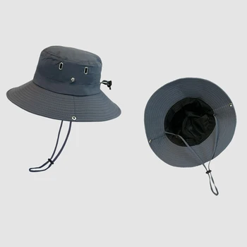 2023 Retro hegymászó kalap Nők Tavasz Nyár Kültéri kemping húzózsinór Nyugati cowboy kalapok Egyszerű napernyős halászsapka