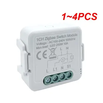 1 ~ 4DB Tuya intelligens fényerő-szabályozó kapcsoló modul, 1/2 gang szabályozható fénykapcsoló APP távirányító Dolgozzon az Alexa Home segítségével