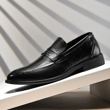 Férfi leathe Oxford kényelmes ruha cipő Originals Fűzd fel a hivatalos üzleti alkalmi napi derbi cipőt férfiaknak