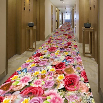 Hotel Long szőnyeg 3D nyomtatott absztrakt bankett bejárati lábtörlő padlószőnyegek szőnyegek a nappalihoz erkély hall nedvszívó szőnyegek