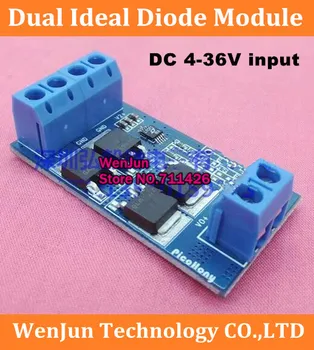 Dual ideal dióda modul Kettős tápegység párhuzamos árammegosztás 4-36V bemeneti 15A kimenet Redundáns tápegység többszörös