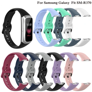 szilikon sportszíj Samsung Galaxy Fit SM-R370 intelligens óra csere csuklópántos karkötőhöz Galaxy SM R370 Correa