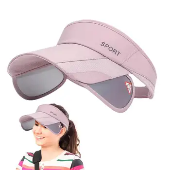 Sun Visor kalap Nyári női kerékpáros napernyő kültéri sportsapka visszahúzható oldalsó szemellenzővel fiatal lányoknak nőknek
