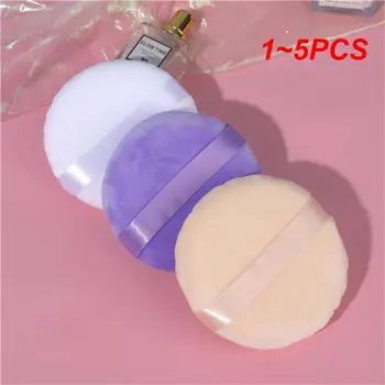 1 ~ 5DBS arcpúder alapozó puff professzionális kerek alakú hordozható puha kozmetikai puff smink alapozó szivacs szépségápolási eszköz