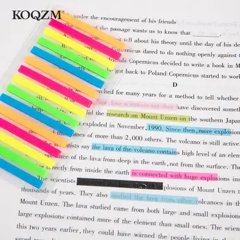 300db Mini Memo Pad könyvjelzők Fluoreszcencia Öntapadó jegyzetek Index Posted It Planner Írószer Iskolai kellékek Papír matricák