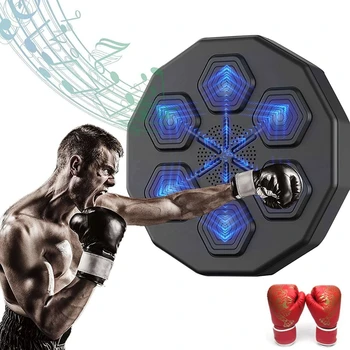  Smart Music bokszgép falra szerelhető Bluetooth Smart Fun Punch Boxing Trainer fali cél lyukasztó párnák otthonra alkalmas