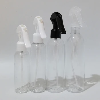 30db 100ml 150ml 200ml 250ml üres átlátszó fehér műanyag trigger palackok DIY smink hajpermetező tartály spray trigger szivattyúval