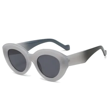 Európa és az Egyesült Államok széles ovális napszemüvegek nőknek az INS retro napszemüvegek szenior érzéke nőknek trendi napszemüvegek