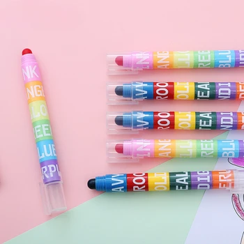 kiemelő festékjelölők illeszthetők retro színű szilárd kiemelő tanulói kiemelő készlet jelölő iskolai íráskellékek