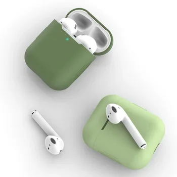 szilikon fülhallgató tokok Airpods 2 generációs tok borítójához Fejhallgató tartozékok Védődoboz Apple Airpods 2 tok táskához