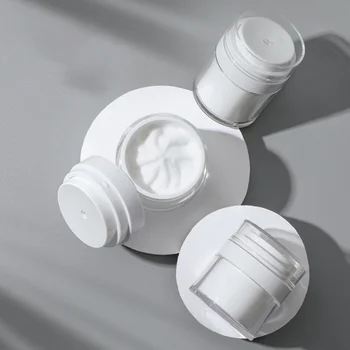 2 db lotion press palack Mini tartályok fedéllel Travel szemkörnyékápoló krémes üvegek műanyaghoz