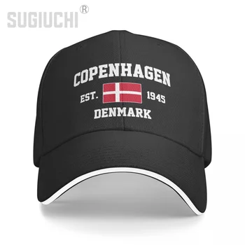 Baseball sapka Dánia EST.1945 Copenhagen Capital Men Women Unisex Hip Hop Sandwich Caps Snapback Golf Hat Fishing