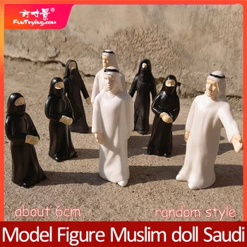 Modellfigura szimuláció Muszlim bábjáték Szaúd-Arábia férfi modell anyag tájkép DIY kézzel készített gazember 1/64-1/200 méretarányban