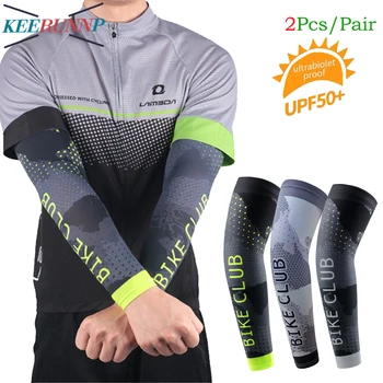1Pair karvédő UV védelem Golf napvédő kar hűtőhüvely, sporthűtő csúszásgátló bőrvédelem kerékpározáshoz