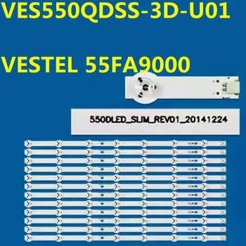 12PCS LED Szalag 550DLED_SLIM_REV01 VES550UNSS-3D-U01 VESTEL 55FA9000 TX-55CX300E TX-55CX400E TX-55CX350B TX-55CX400BTX-55CXW404