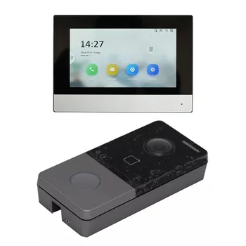 IP videó kaputelefon készlet DS-KIS603-P(B) raktáron Ajtócsengő Ajtóállomás villához vagy házhoz DS-KIS605-P