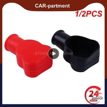 1 / 2DB autó akkumulátor PVC szigetelő kapocs 12V negatív pozitív védőbilincsek csere akkumulátorok fedél autó kiegészítők