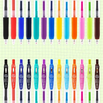 Japán ZEBRA SARASA Tejszín / Fluoreszkáló színes toll / Golyóstoll, Korlátozott Kawaii toll Scrapbook kézikönyvhöz 0,5 mm, Ingyenes szállítás