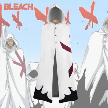 BLEACH Yhwach Cosplay jelmez Fekete fehér Anime öltöny Halloween szerepjáték köpeny Férfi menő ruha