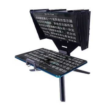 Kaliou M120 összecsukható mobiltelefon Teleprompter Élő gazda beszéd emlékeztető tabletta Videó Word elfelejtő eszköz I Pad