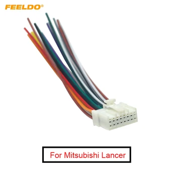 FEELDO 10Pcs autórádió 16Pin kábelköteg Mitsubishi / Lancer / Ford számára Releváns Audio kábelkábel telepítése #FD5714