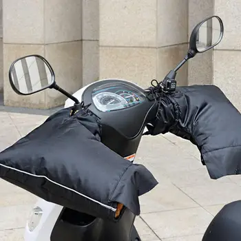 Hidegvédelem Fekete univerzális E-Bike kézvédő Meleg kesztyű motoros szánhoz