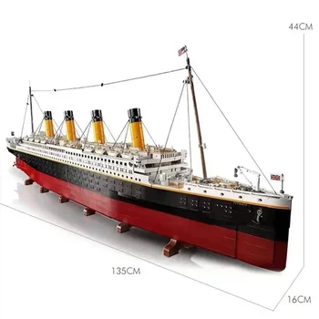 készleten 99023 kompatibilis 10294 Titanic nagy tengerjáró hajó Gőzhajó építőelemek Gyermek DIY játékok Imádják az ajándékokat