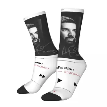Divat Nők Férfi Drake Isten terve Ruha Zokni Zenei Album Merch Meleg zokni Pamut Legjobb ajándékok