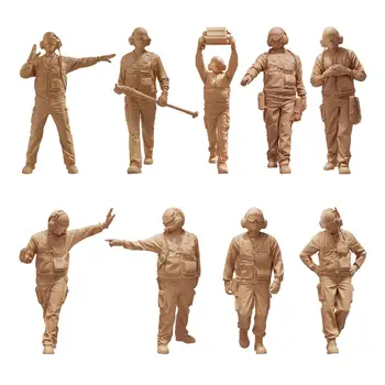 1:48 Miniatűr hordozó figurák gyűjtemény Modell Emberek figurák fotózáshoz Kellékek Mikro tájak Dekor kiegészítők