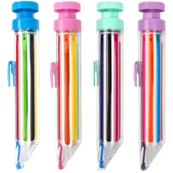 1Db, 8 az 1-ben többszínű zsírkréta Kreatív push stílus DIY cserélhető olaj pasztell színű ceruza gyerekeknek Graffiti festőeszközök