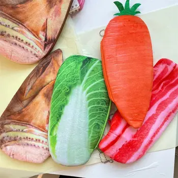 Kreatív szimuláció Zöldségplüss ceruzatartó Aranyos ceruzatartó Iskolai kellékek Tároló táska Diák tolltartó Fiú írószer táska