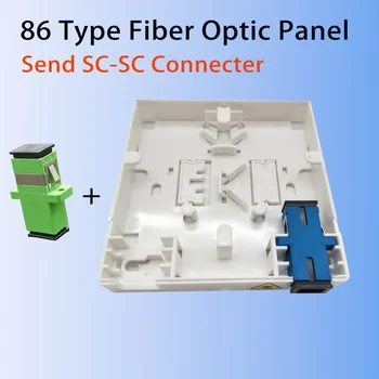 FTTH Fiber Panel Fiber Optikai terminál Csatlakozódoboz Hálózati kábel aljzat SC Fiber Combination 86 információs panel