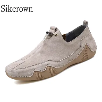 Férfi sétacipők Alkalmi férfiak Lélegző eredeti férfi tornacipők Designer lélegző cipők Divatos sport orrszarvú bőr cipők