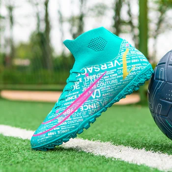 Tartós foci Cleats Csizma Kültéri Messi futballcipők Cipők nagykereskedelme futsal edzésekhez Mérkőzések Könnyű 35-45 méretek