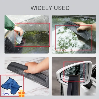  karcmentes puha szilikon praktikus gumibetét autófóliázó szerszámok vízablaktörlő szárító penge tiszta kaparó film kaparó tartozékok