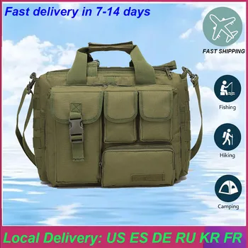 OULYLAN hadsereg katonai táska kültéri nagy kapacitású férfiak nagy kapacitású laptop táskák hordozható válltáska kemping túraszerszám szalagtáska