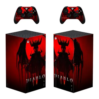 játék Diablo bőr matrica matrica borító Xbox Series X konzolhoz és 2 kontrollerhez Skins vinil