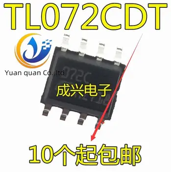 30db eredeti új TL072 TL072CDT 072C műveleti erősítő chip kettős 4MHZ 16V SOP-8