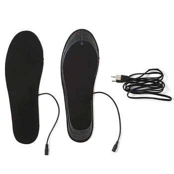 1 pár USB fűtött cipőtalpbetét lábmelegítő betét lábmelegítő lábmelegítő láb zokni betét szőnyeg téli kültéri sportok fűtés talpbetét téli talp