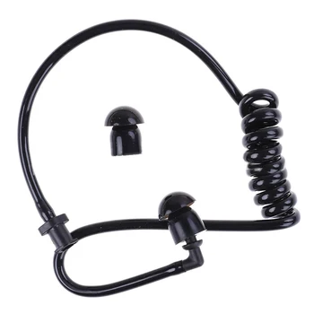 Walkie-talkie légcsatornás fülhallgató egycsatornás fekete helyettesítheti a fekete csövet Fekete cső fülhallgató fekete katéter