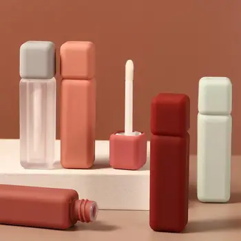 1Pcs 5ML üres ajakfény tubusok kozmetikai tartály kupakkal DIY rúzs üveg Mini matt ajakmáz cső utazási smink eszközök