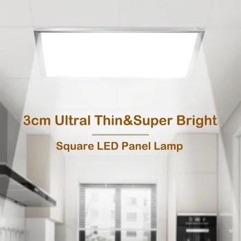 Ultral vékony Suqare panel LED 220V energiatakarékos LED panel fény 30X30cm 20W LED panelek mennyezeti lámpa irodai fürdő konyhához
