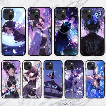 Demon Slayer Kochou Shinobu Phone Case iPhone 11 12 Mini 13 Pro XS Max X 8 7 6s Plus 5 SE XR héjhoz