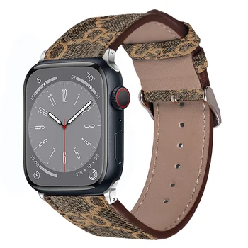 Vintage bőrszíj Apple Watch szíjhoz 44mm 45mm 42mm 49mm correa 38mm 40mm 41mm Luxus óraszíj iwatch 8 7 6 5 4 Ultra se