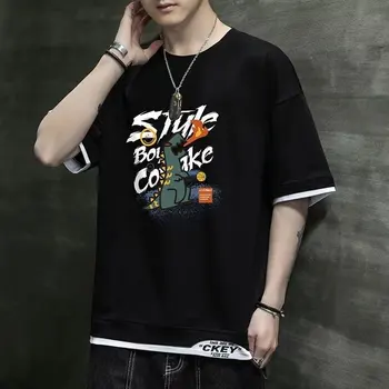 2023 Nyári férfi pólók Divat férfi ruházat Harajuku póló grafikus póló hop hip streetwear rövidnadrág ujj felsők pólók
