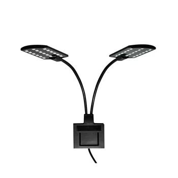 X7 kétfejű szuperfényes LED vízi növény termesztő lámpa akvárium fény vízálló csíptetős haltartály lámpa EU dugó