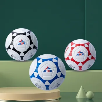 Hivatalos méretű 5-ös méretű focilabda felnőtteknek PU csúszásmentes kopásálló futball Profi csapat mérkőzés Futbol ragasztó varrat nélküli labda
