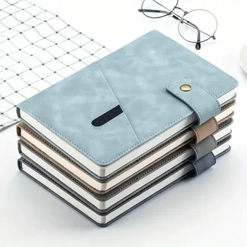 Password Book Business Notepad A5 gyöngyházfényű bőr notebook zárral Napló sűrített jelszó könyv Kreatív diák jegyzet