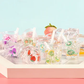 4db miniatűr jéglé csészék Ital jégkupa Mini ház kiegészítők vegyes stílusban